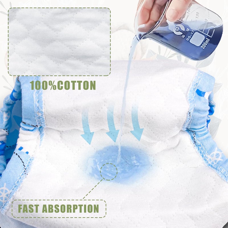 Max Shape Cotton Training Pants for Baby and Toddler Boys,Toddler Boys Potty Training Underwear 5 Pack - Image 4